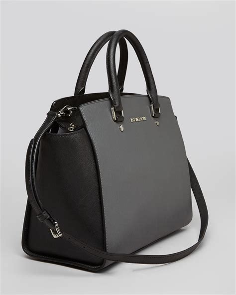 michael kors selma large satchel price|selma leather satchel.